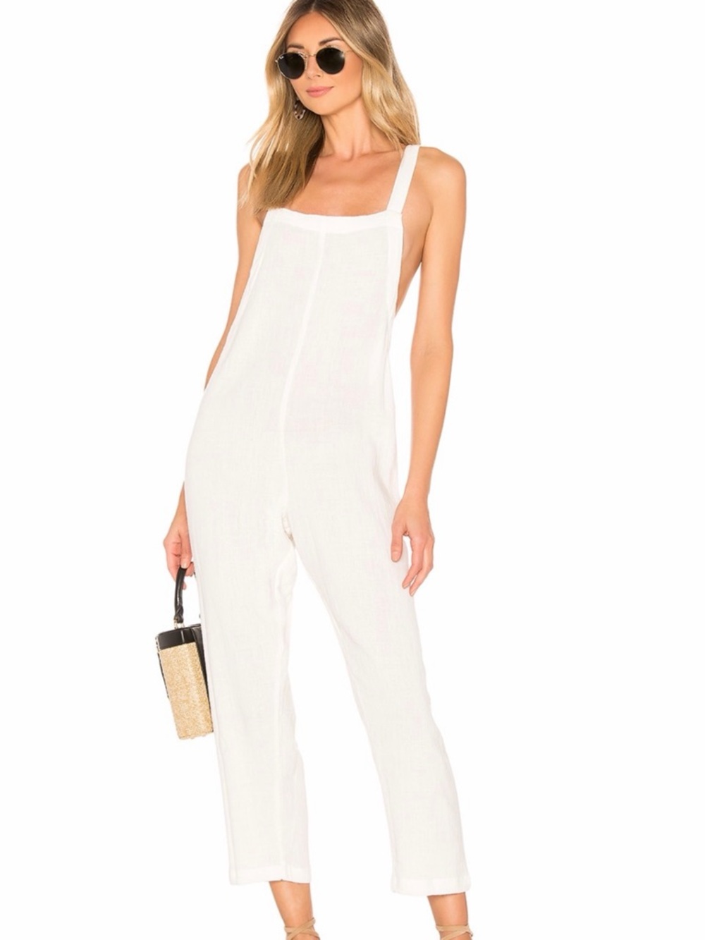 MIKOH Sayama jumpsuit in bone. Size small.